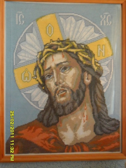 Работа «икона "Иисус в терновом венке"»
