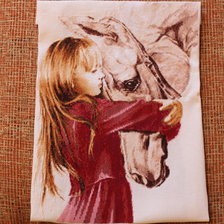 Работа «девочка с лошадью»