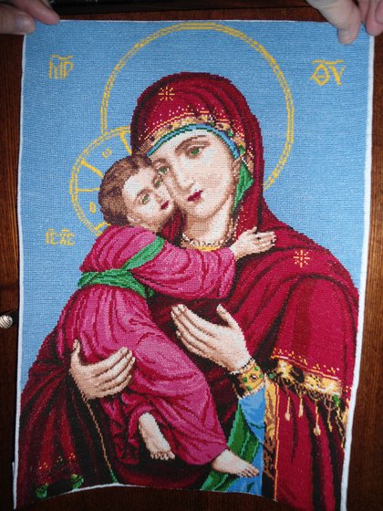 Работа «Икона Владимирской бож.матери»