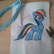 Работа «Pixel Art With Rainbow Dash»