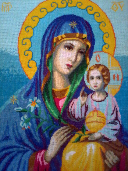Работа «Ікона казанська Божа Мати»