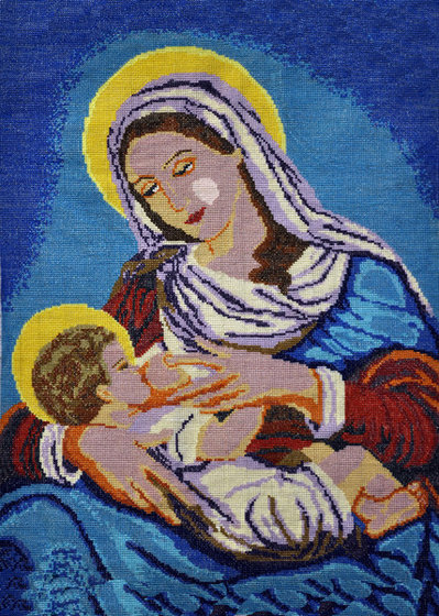 Работа «Богородица с младенцем.»