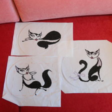 Работа «картины "Трио гламурные кошки"»
