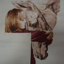 Работа «Девочка с лошадью(в процессе)»