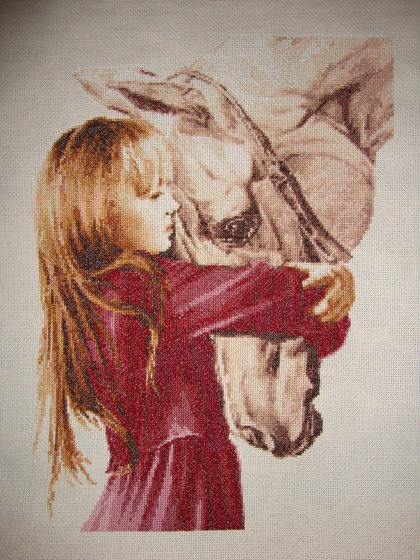 Работа «Девочка с лошадью.»