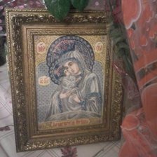 Работа «Икона Богородица Почаевская»