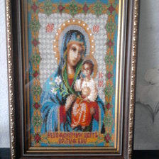 Работа «Икона Богородица Неувядаемый цвет»