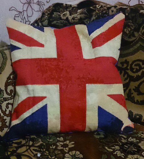 Работа «Подушка "Британский флаг"»