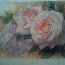 Работа «белые розы»