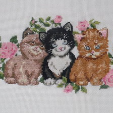 Работа «kitties and roses»
