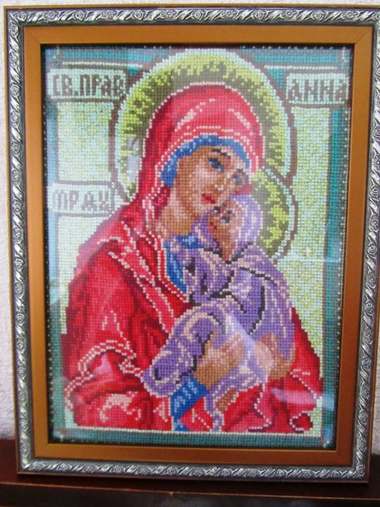 Работа «Икона Святая Анна»