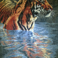 Работа «Тигр в ночной воде»