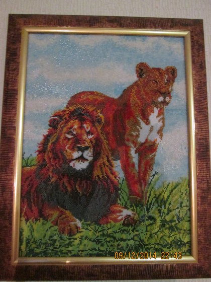 Работа «лев и львица»