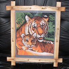 Работа «Тигры, 20*25 см»