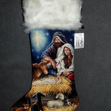 Работа «Holy Night Stocking»