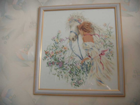 Работа «Девушка и лошадь»