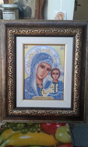 Работа «Икона Богородица Казанская»