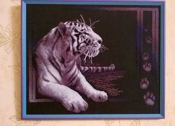 Работа «Белый тигр 149x190»