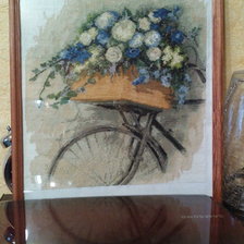 Работа «Цветы на велосипеде»