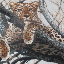Работа «Леопард на дереве»