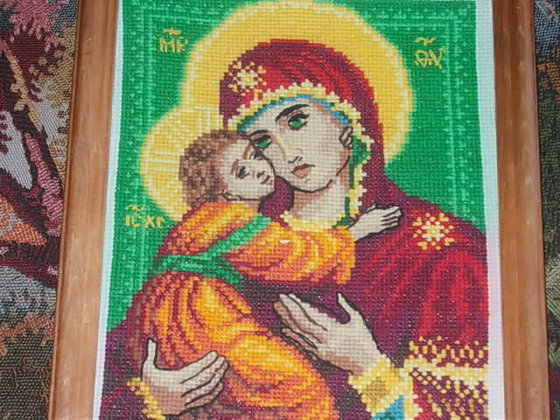 Работа «Икона Владимирской Божьей Матери»