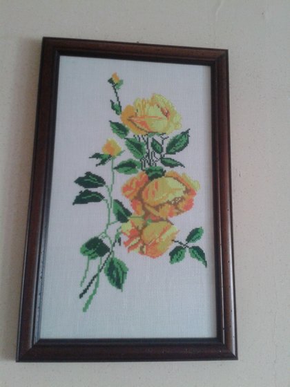 Работа «Желтые розы»
