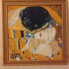 Работа «Климт, фрагмент" Поцелуя"»