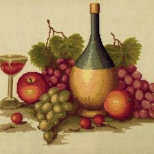 Работа «Натюрморт с виноградом»