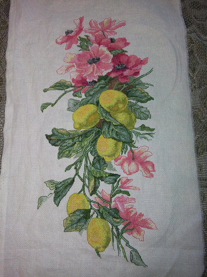 Работа «Ветка с лимонами»