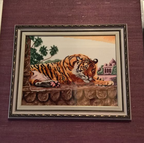 Работа «Бенгальский тигр. Золотое руно.»