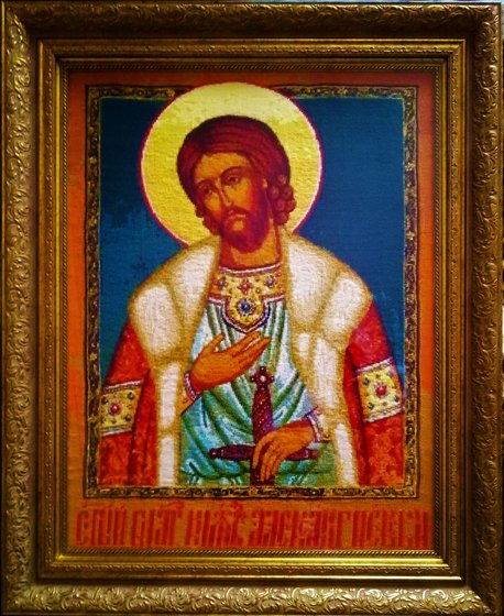 Работа «Икона Святой Благоверный Князь Александр Невский»