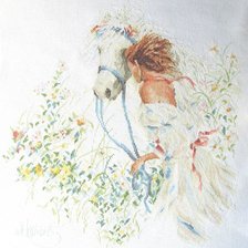 Работа «Лошадь и цветы.»