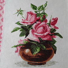 Работа «Троянди у вазі»