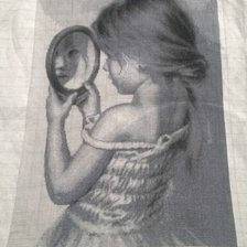 Работа «Девочка с зеркальцем»