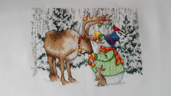 Работа «Ornamental Reindeer , Dimensions»