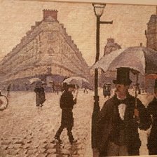 Работа «Дождь на улицах Парижа»