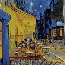 Работа «Терраса ночного кафе в Арле Ван Гог 1888 г»