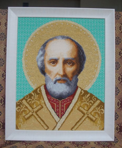 Работа «Икона святой Николай Чудотворец»