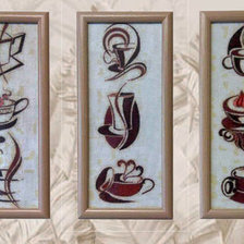Работа «кофейно-чайный триптих»
