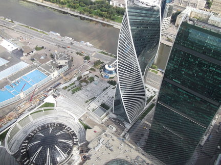 Башня Федерация, Москва-Сити. Вид с 89-го этажа на Москву. №165171