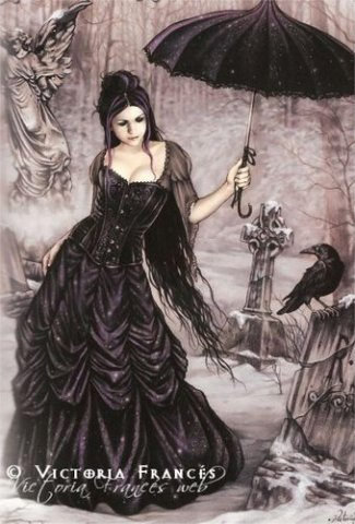 Картина.. Виктория Францес - картины, виктория францес, девушки, готика - оригинал