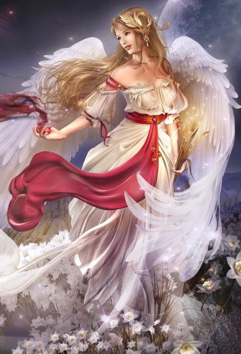 ангел - девушка, ангел, сказка, красивая, красота - оригинал