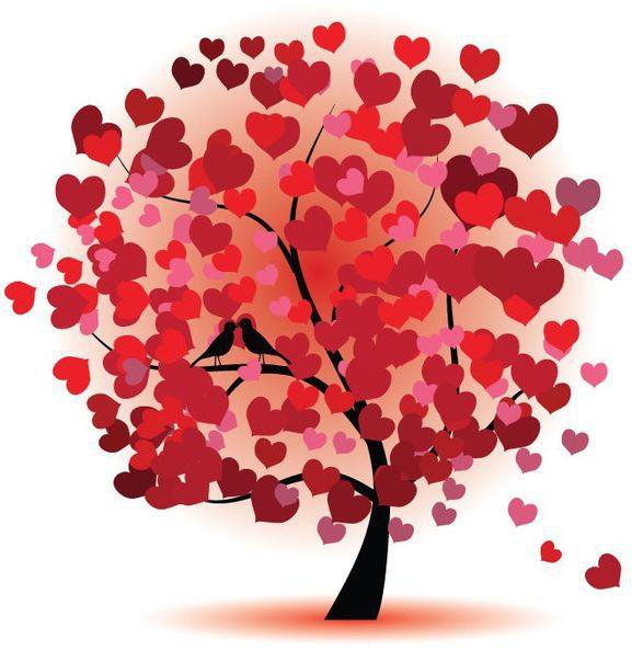 дерево любви - дерево, сердце, любовь - оригинал