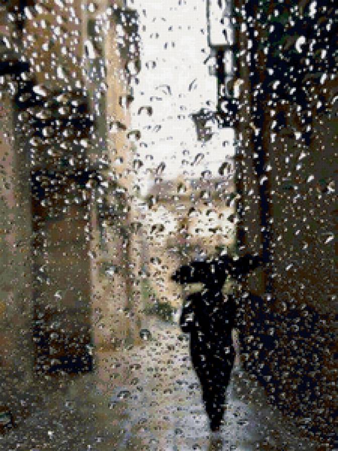 Человек под дождём) - необычно, дождь - предпросмотр