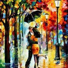 влюбленные под зонтом, Афремов