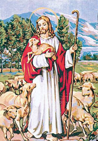 Иисус Христос - религия, овечка, иисус, стадо, иисус христос, овці - оригинал