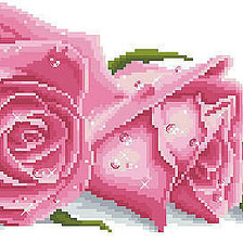 Оригинал схемы вышивки «розы» (№2975)