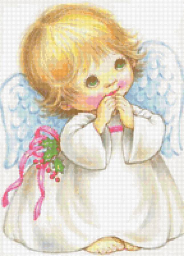 ангелочек - детские мотивы, ангелочек, дети, ангел - предпросмотр