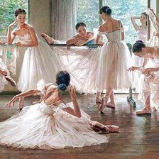 Оригинал схемы вышивки «балерины» (№3408)