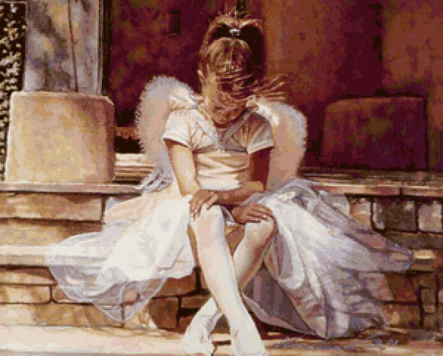 №3375441 - девочка, крылья, ангел, танцы, рисунок - предпросмотр